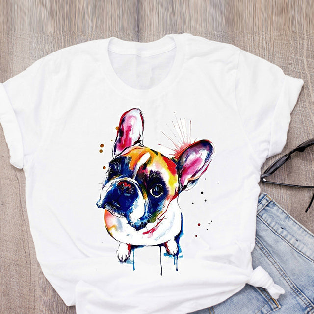 Funny Cartoon Harajuku Print O-Neck Casual Fashion Graphic Top Plus-size Unisex T-shirts