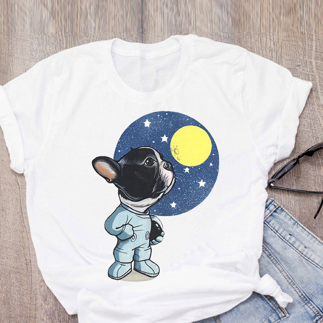 Funny Cartoon Harajuku Print O-Neck Casual Fashion Graphic Top Plus-size Unisex T-shirts