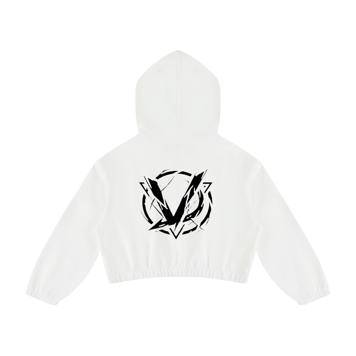 CAPSULE 01 // FEMME QUARTER-ZIP PLEATED HOODIE [310GSM] — WHITE