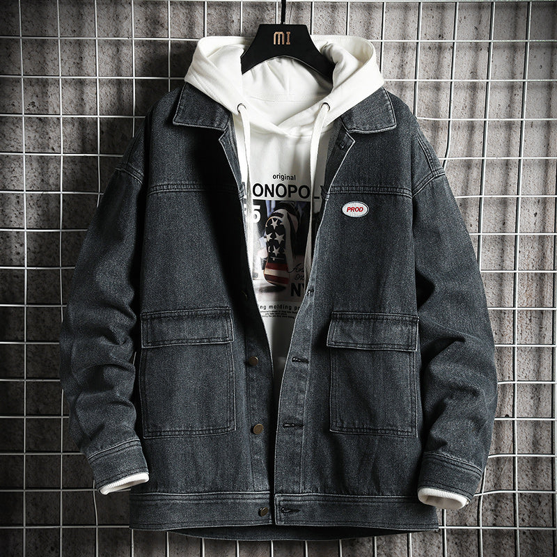 Men's casual denim jacket