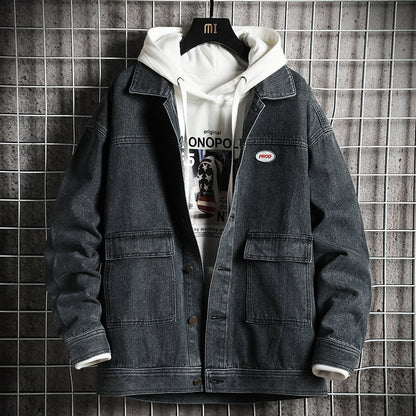 Men's casual denim jacket