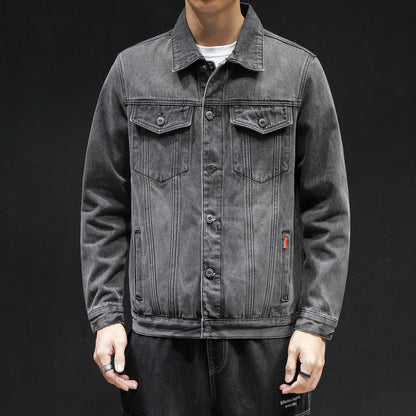 Men's Denim Jacket All-Match Washed Jacket