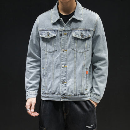 Men's Denim Jacket All-Match Washed Jacket