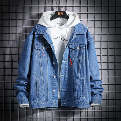 Spring New Tooling Jacket Men's Jacket Men's Denim Jacket