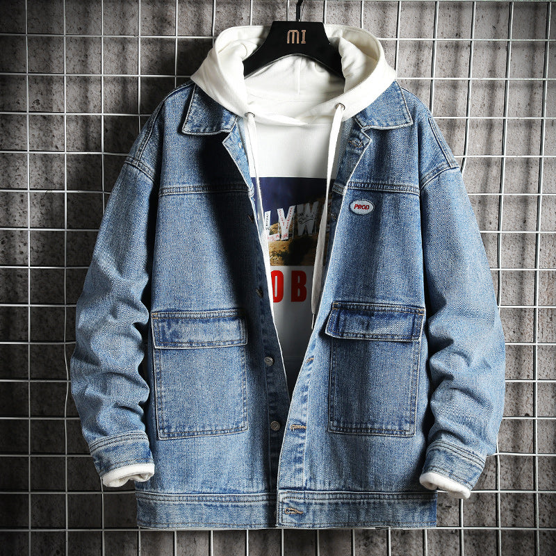 Men's casual denim jacket