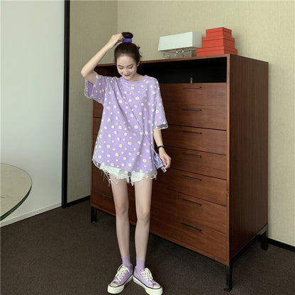 Xiaoxuju fake two T-shirts