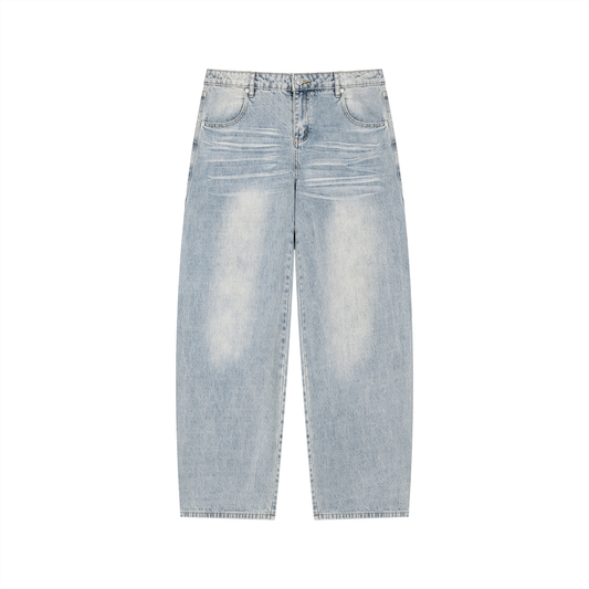 // CAPSULE 01 // VINTAGE WHISKERED BAGGY JEANS [465GSM]