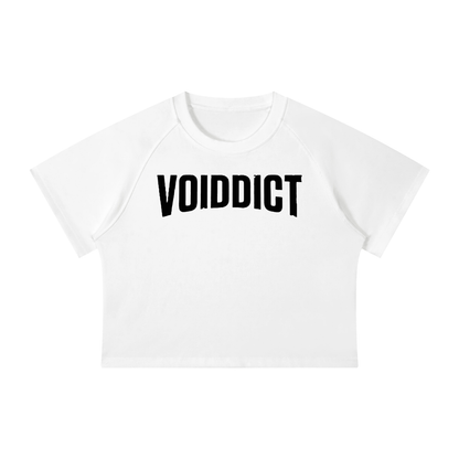 CAPSULE 01 // SLIM MATRIX RIBBED CROP T-SHIRT [250GSM] — WHITE