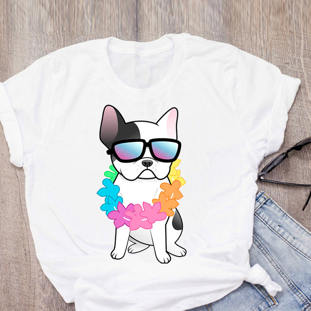 Funny Cartoon Harajuku Print O-Neck Casual Fashion Graphic Top Plus-size Unisex T-shirts