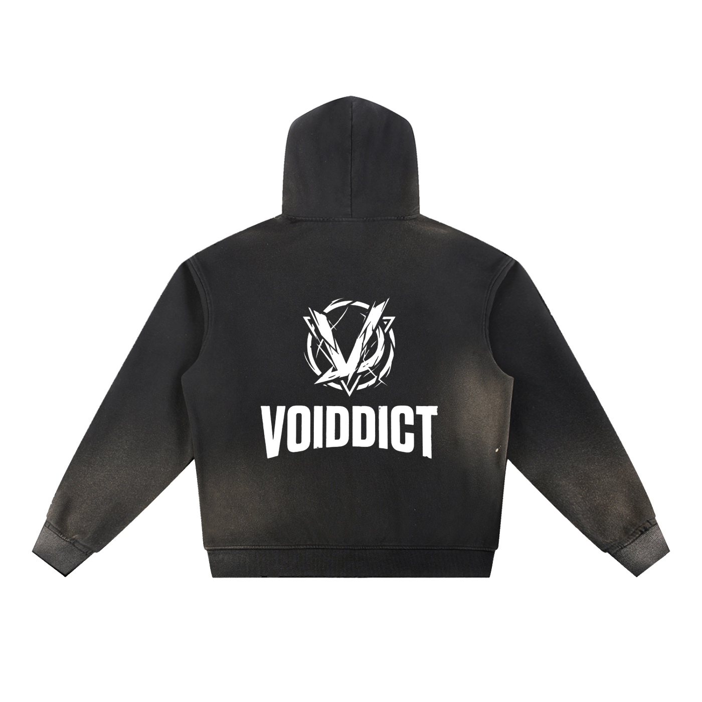 CAPSULE 01 // INDUSTRIAL SUN-FADE DISTRESSED HOODIE [465GSM] — PURPLE, BLACK