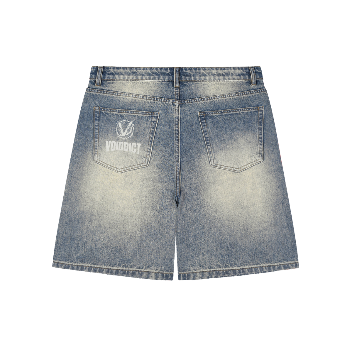 CAPSULE 01 // VINTAGE FADED BAGGY DENIM KNEE LENGTH SHORTS [385GSM]