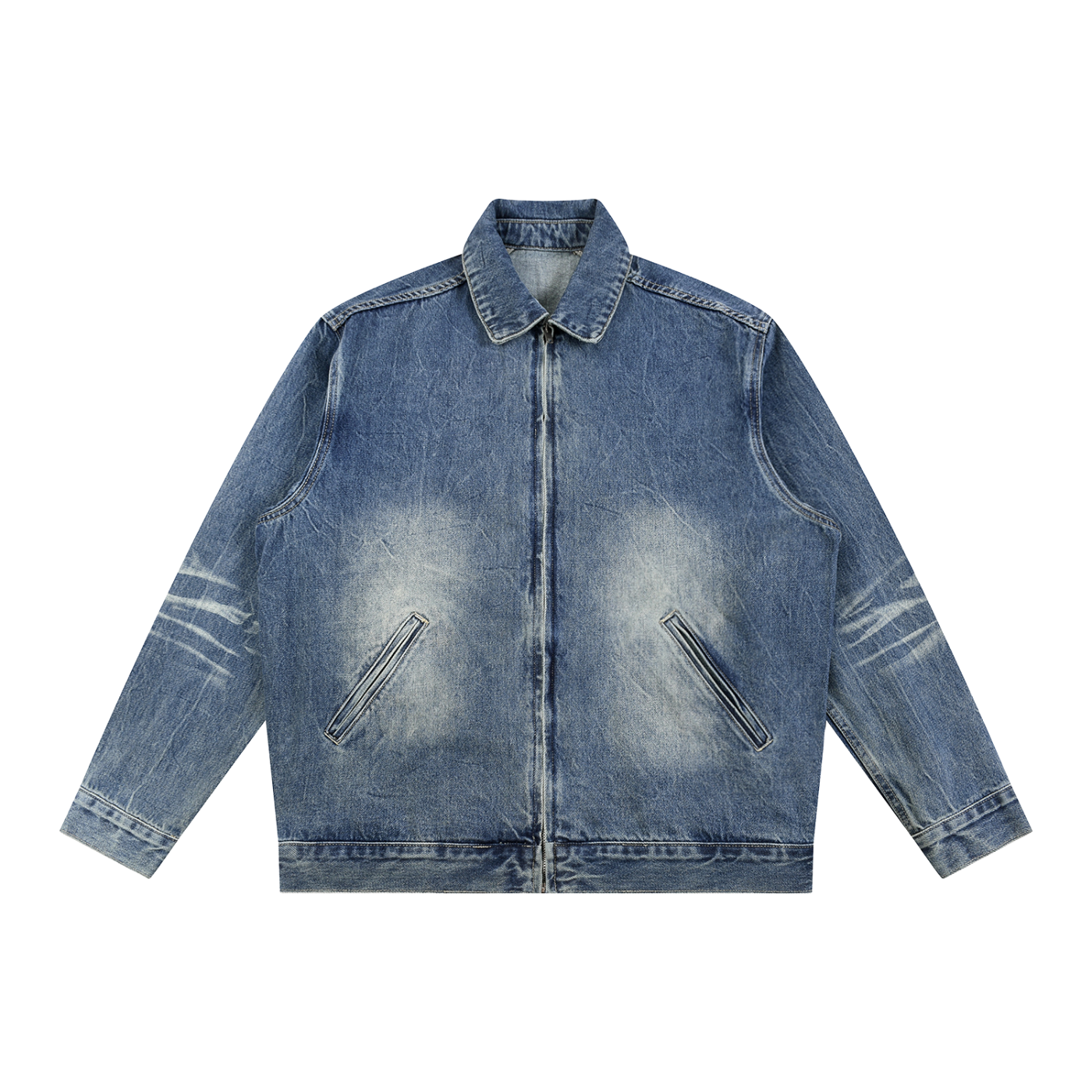 CAPSULE 01 // ZIP-UP INDUSTRIAL DENIM JACKET [16OZ / 543GSM]