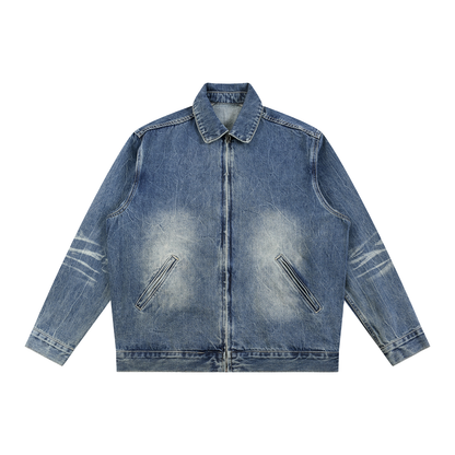 CAPSULE 01 // ZIP-UP INDUSTRIAL DENIM JACKET [16OZ / 543GSM]