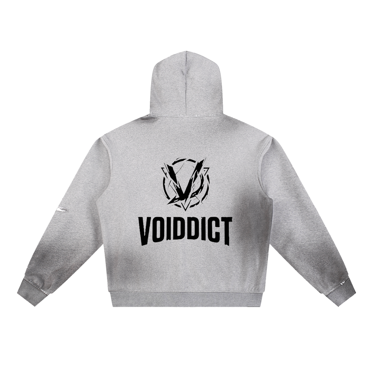 CAPSULE 01 // INDUSTRIAL SUN FADE DISTRESSED HOODIE [465GSM] — FLOWER GRAY