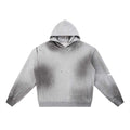 INDUSTRIAL SUN FADE DISTRESSED HOODIE [465GSM] — FLOWER GRAY