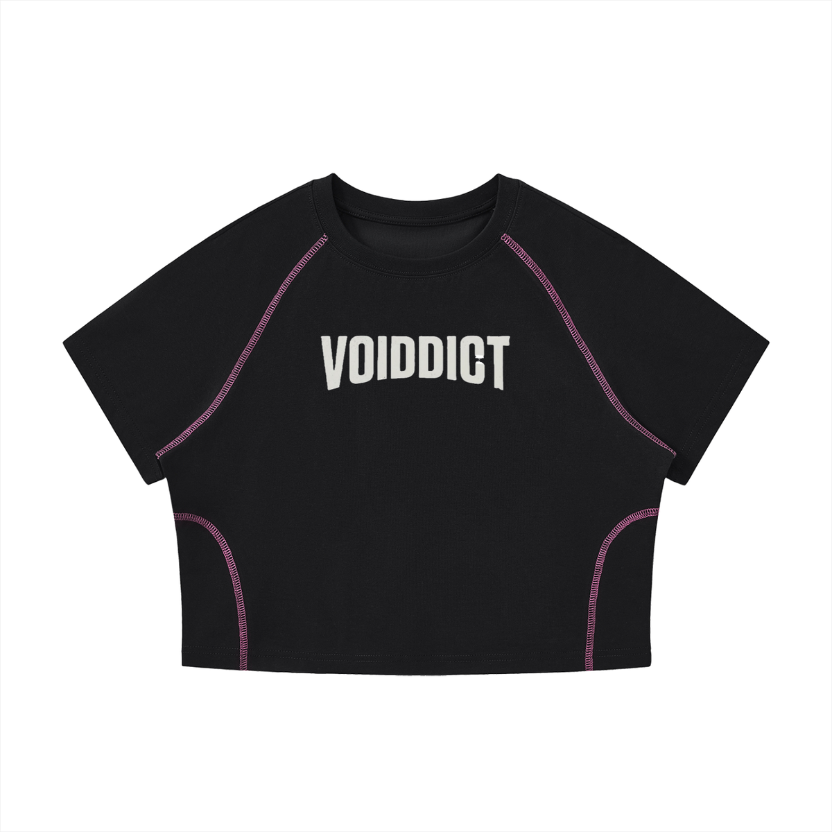 CAPSULE 01 // CONTRAST MATRIX RAGLAN CROP [210GSM] — PLUM PURPLE, ARMY GREEN, BLACK