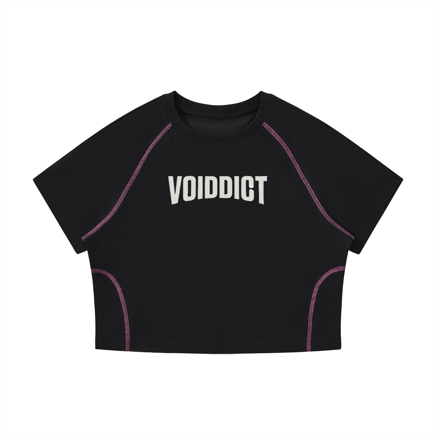 CAPSULE 01 // CONTRAST MATRIX RAGLAN CROP [210GSM] — PLUM PURPLE, ARMY GREEN, BLACK