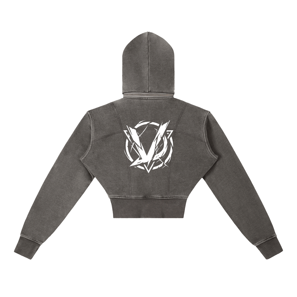 CAPSULE 01 // FEMME PANELLED CROPPED HOODIE [400GSM]