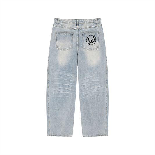 // CAPSULE 01 // VINTAGE WHISKERED BAGGY JEANS [465GSM]