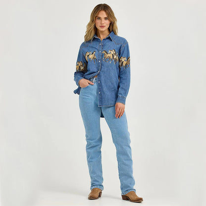 Retro Denim Lapel Denim Jacket