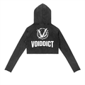 CAPSULE 01 // FEMME DEEP-V RAW-EDGE HOODIE [320GSM]