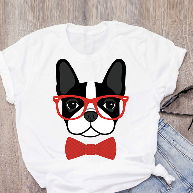 Funny Cartoon Harajuku Print O-Neck Casual Fashion Graphic Top Plus-size Unisex T-shirts