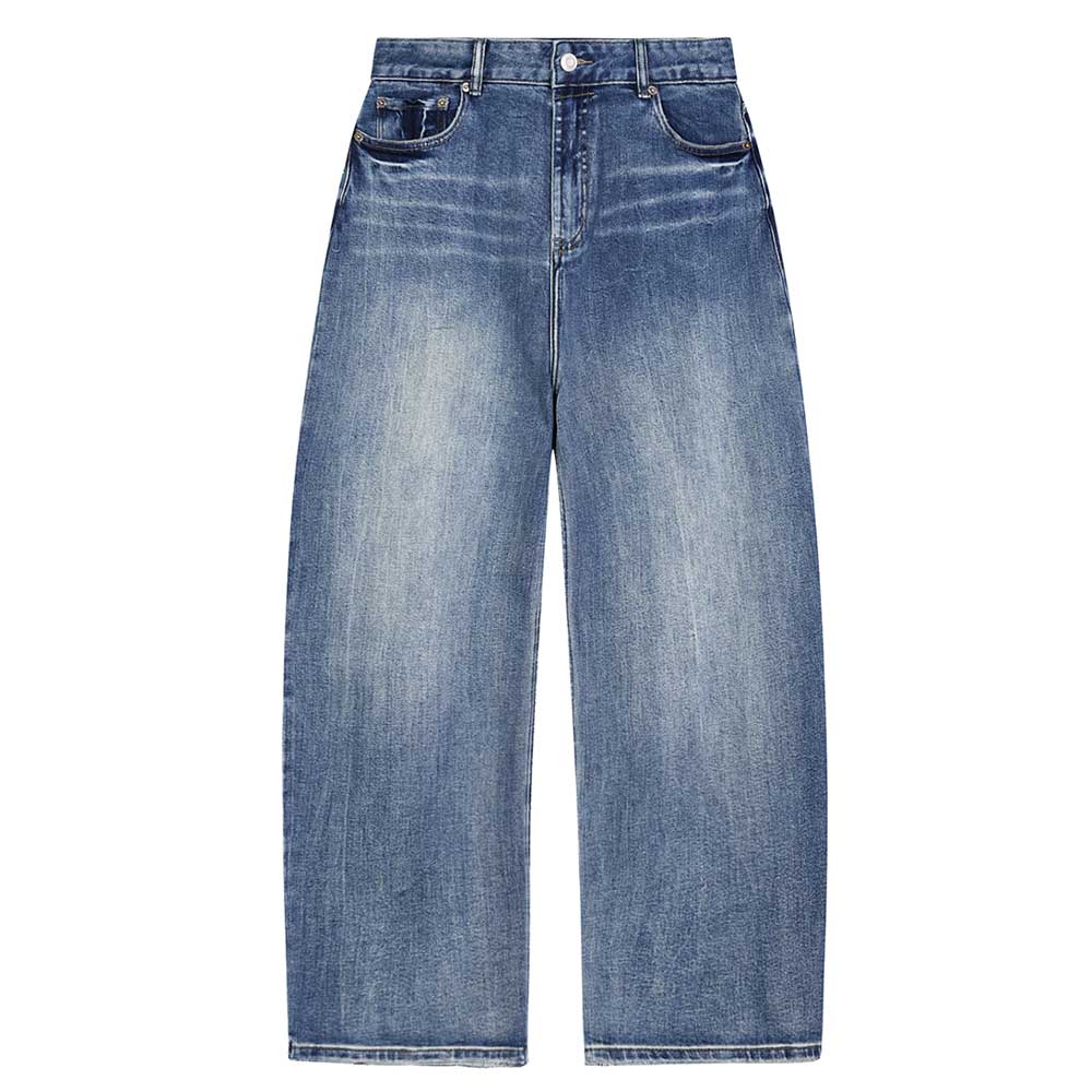 VINTAGE WHISKERED BAGGY JEANS [543GSM]