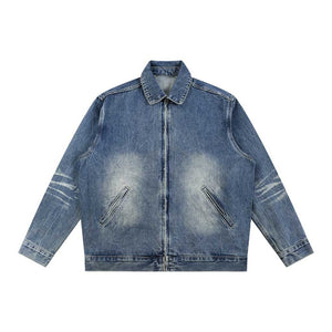 ZIP-UP INDUSTRIAL DENIM JACKET [16OZ / 543GSM]