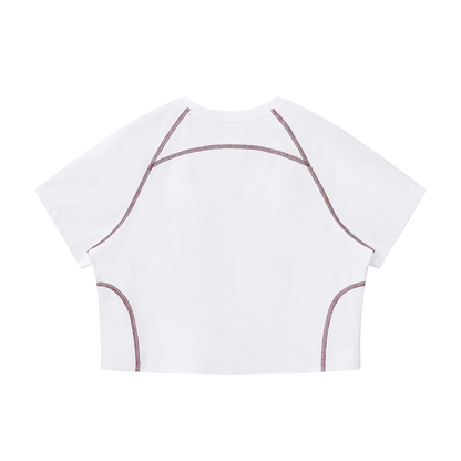 CAPSULE 01 // CONTRAST MATRIX RAGLAN CROP [210GSM] — PLUM PURPLE, ARMY GREEN, BLACK