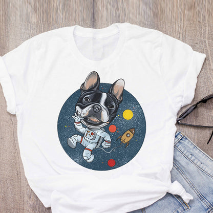Funny Cartoon Harajuku Print O-Neck Casual Fashion Graphic Top Plus-size Unisex T-shirts